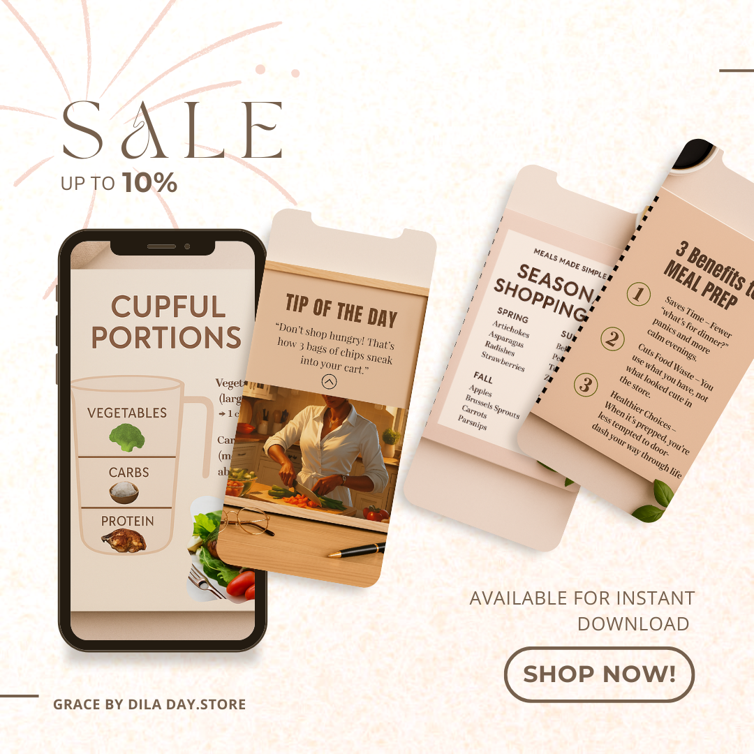 Everyday Meal Planning Bundle -Plan smarter. Shop wiser. Cook with grace.