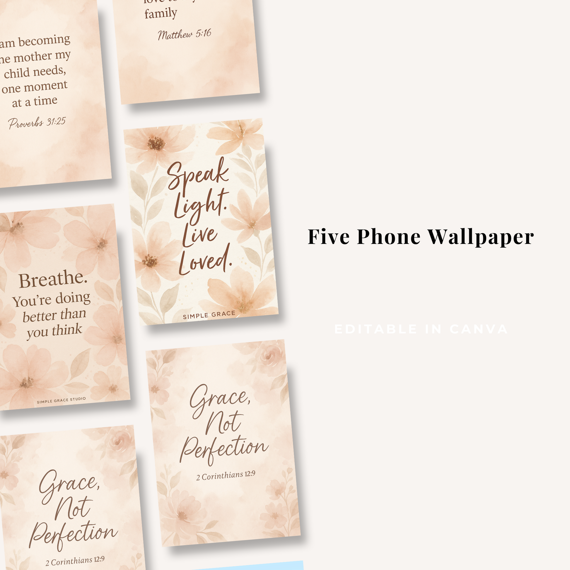 Words of Grace: 30 Affirmation Cards for Moms