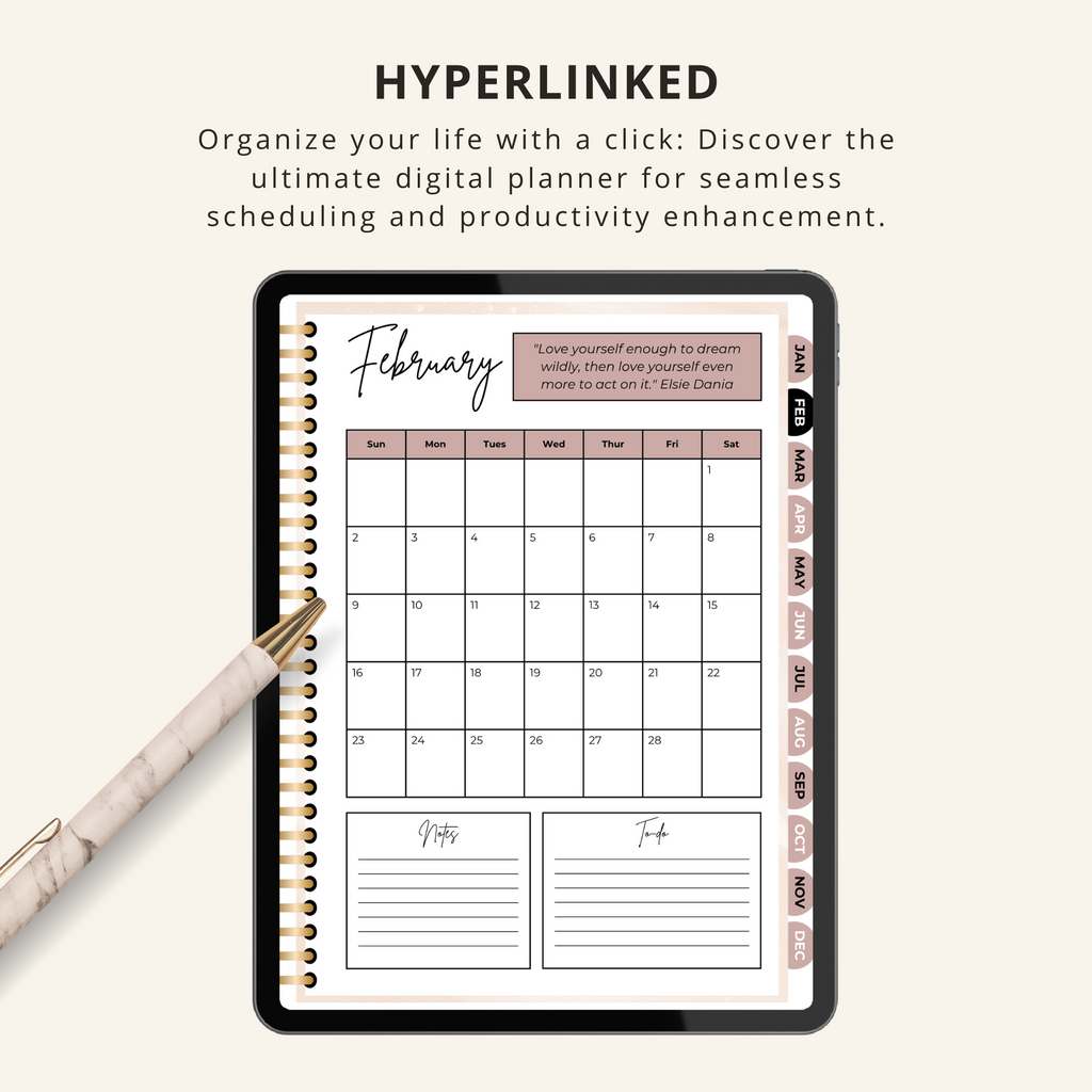 2026 Digital Planner Calendar