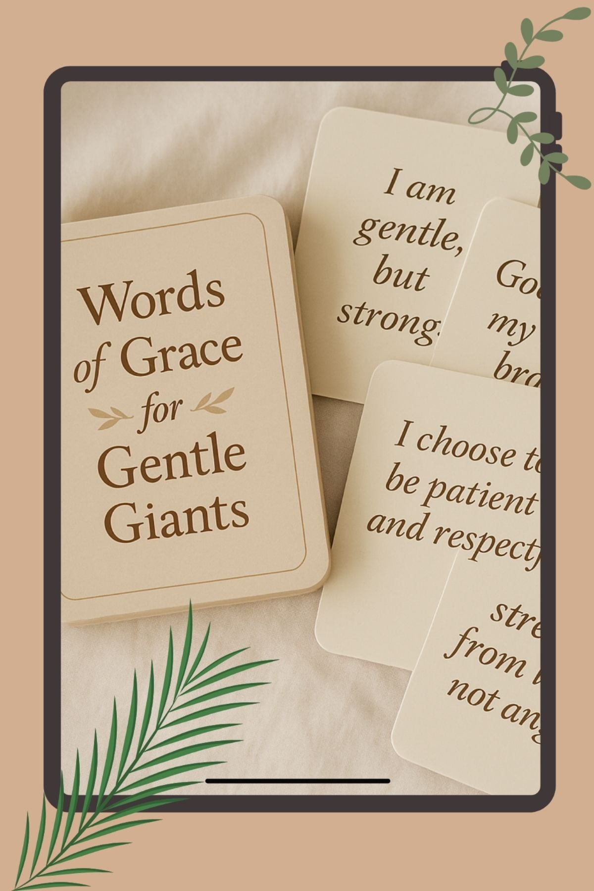 Raising Gentle Giants: A Guide to Strong and Kind Sons + Bonus: Words of Grace for Gentle Giants Affirmation Cards