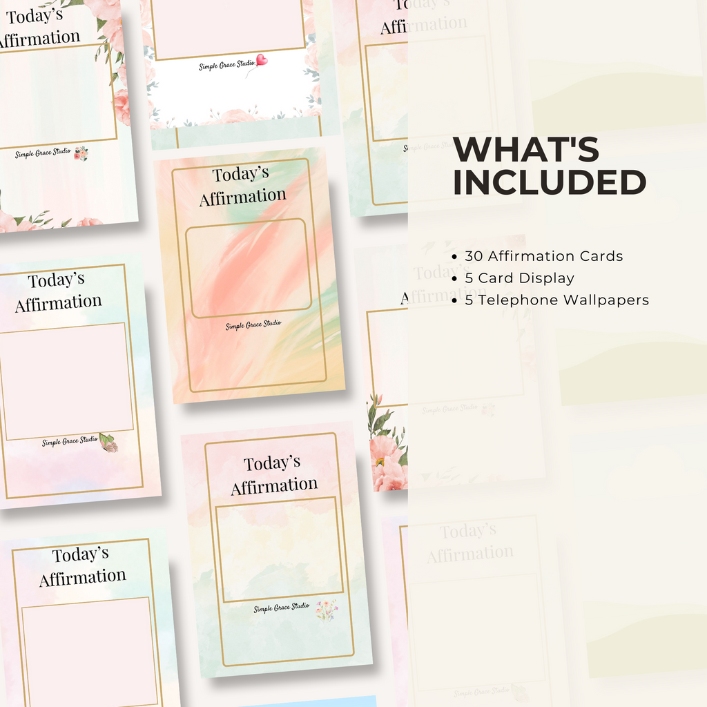 Words of Grace: 30 Affirmation Cards for Moms