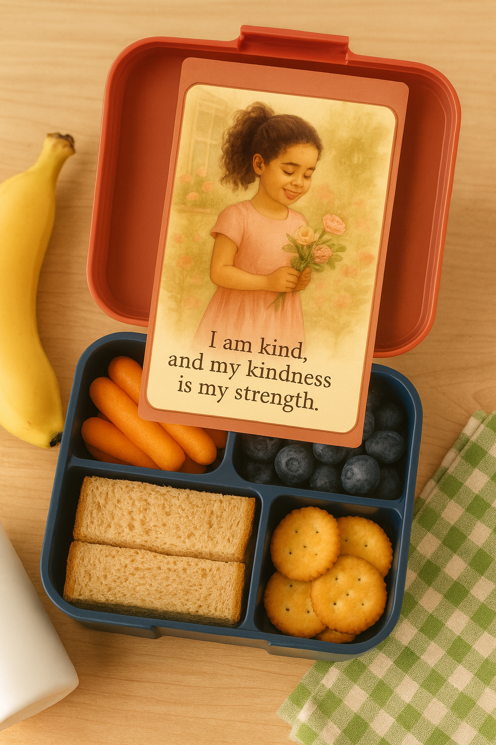30 Daily Lunchbox Affirmation Cards for Strong & Kind Girls