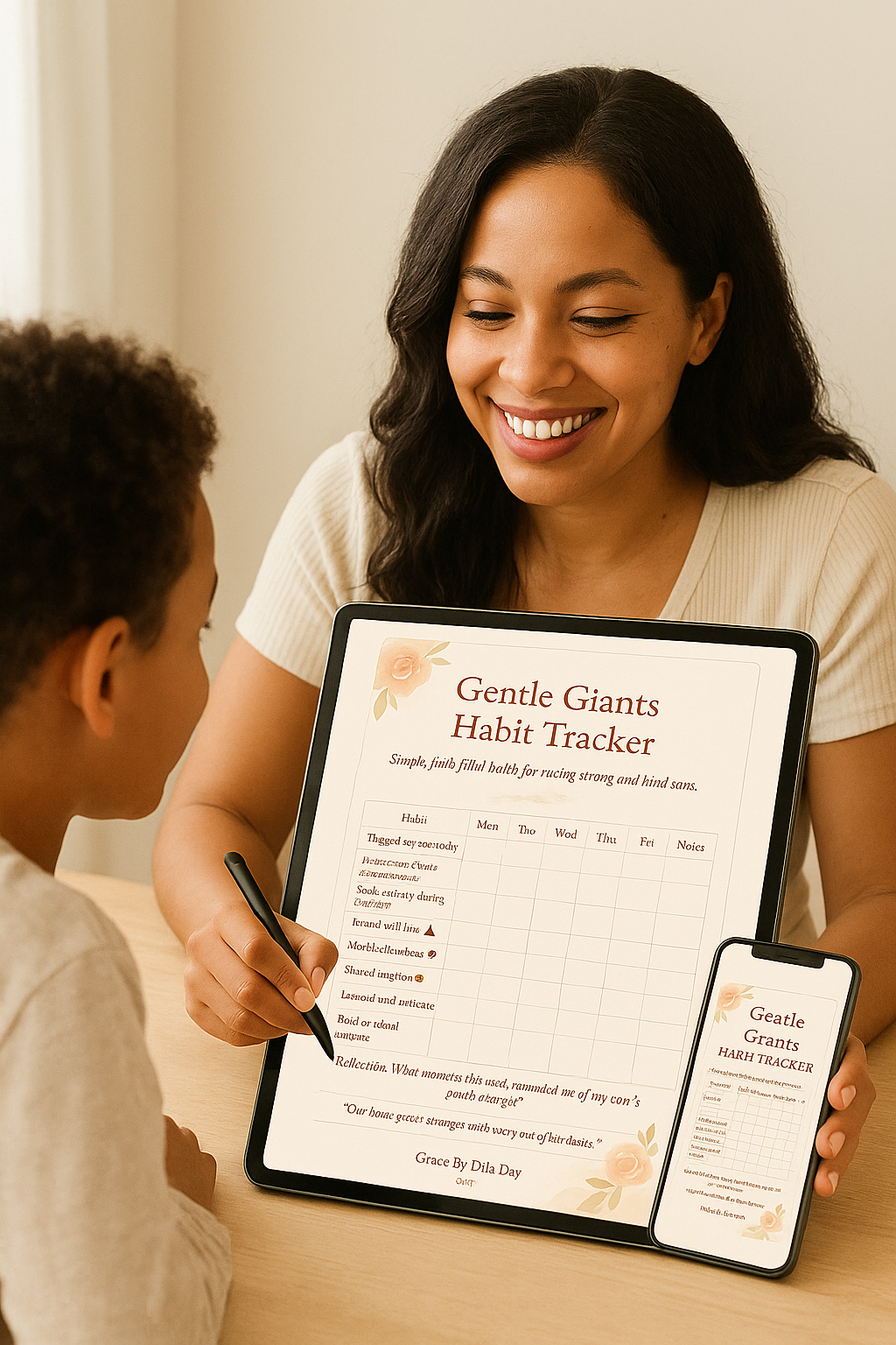 Gentle Giants Habit Tracker: Simple, faith-filled habits for raising strong and kind sons