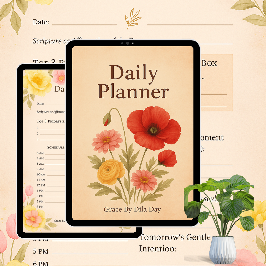 Grace By Dila Day – Daily Planner Soulful Morning Rituals for a Peaceful Day
