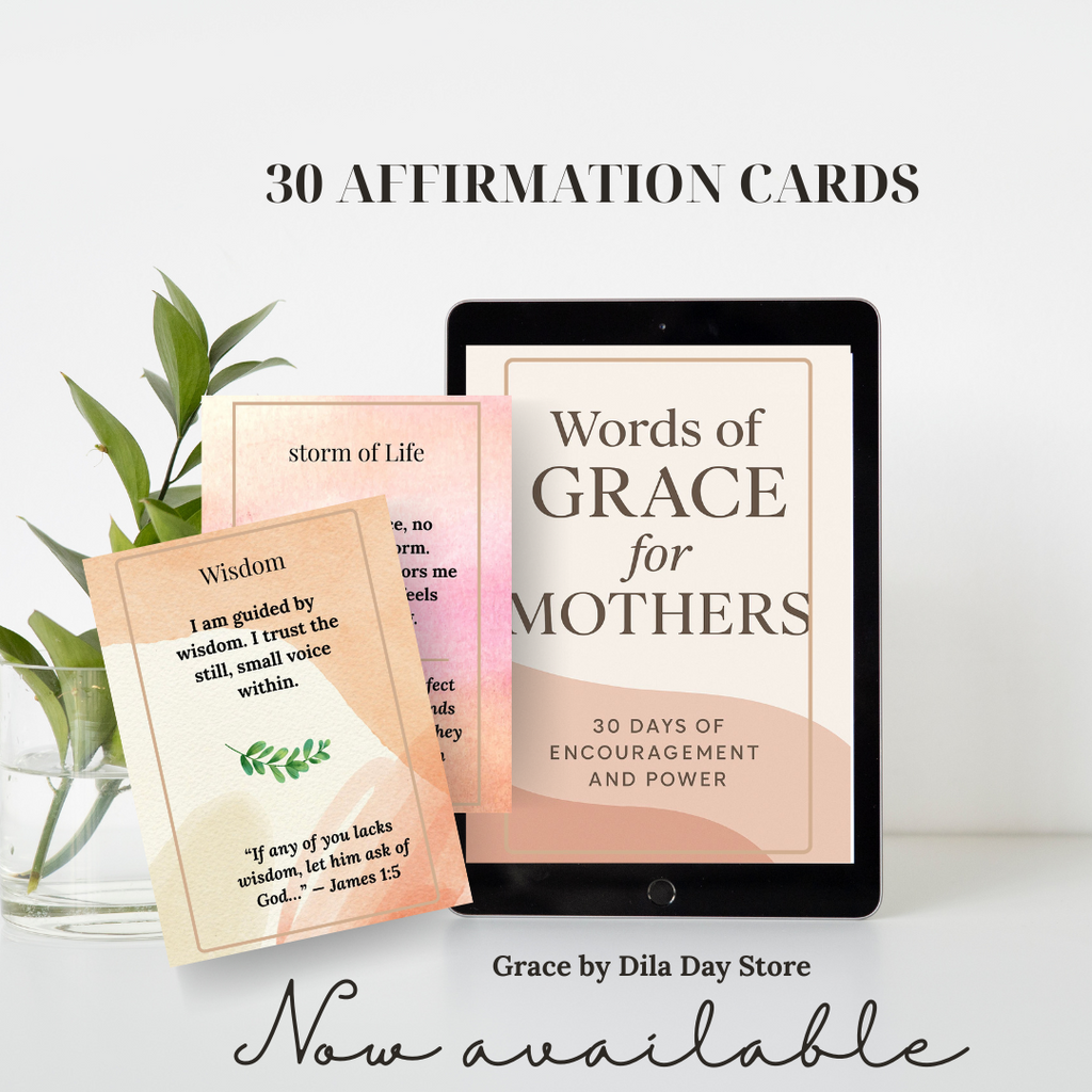 Words of Grace: 30 Affirmation Cards for Moms